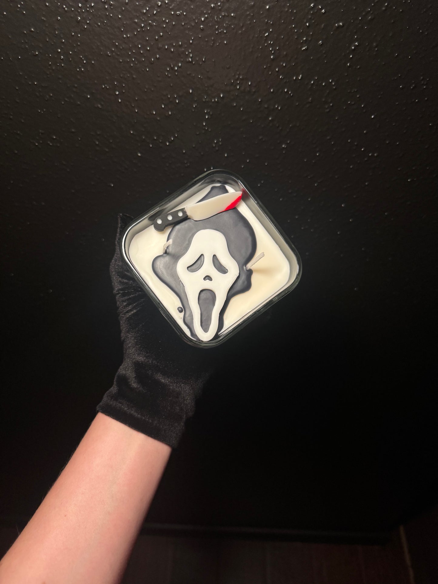 Ghost face candle
